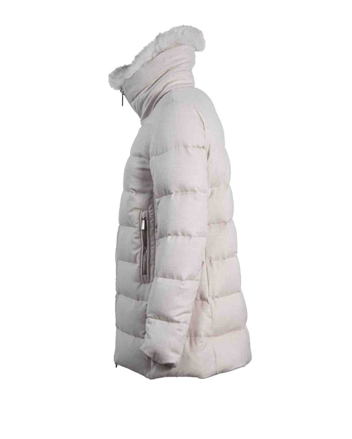 shop MOORER  Piumino: Moorer piumino "Dorado".
Collo alto.
Maniche lunghe.
Collo con pelliccia.
Chiusura con zip con doppio cursore.
Tasche a filo con zip.
Composizione: 90% Lana 10% Cashmere.
Composizione pelliccia: 100% Volpe.
Fabbricato in Italia.. DORADO 300004-U0215 number 7254246